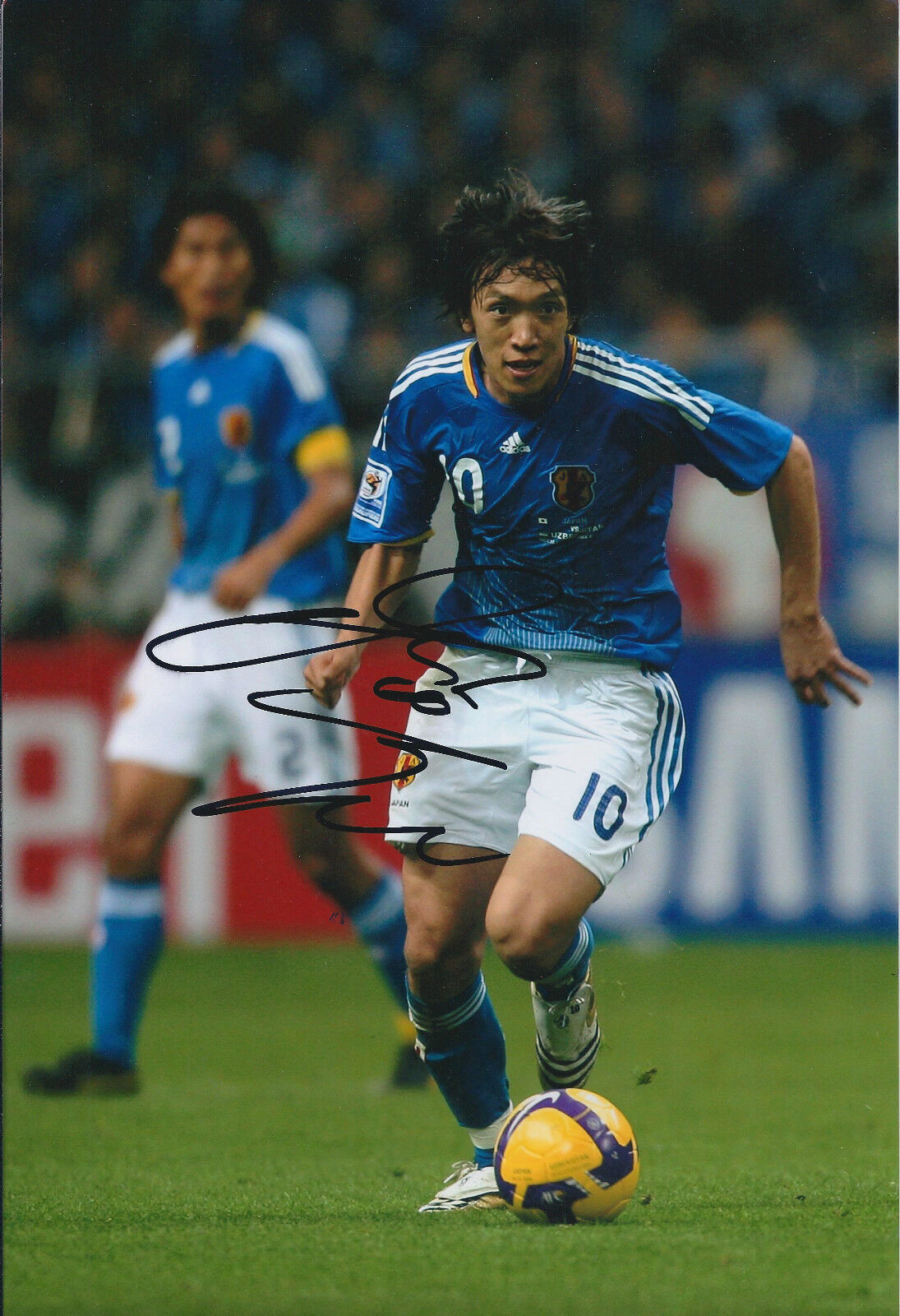 Shunsuke NAKAMURA SIGNED Autograph 12x8 Photo Poster painting AFTAL COA YOKOHAMA Japan Football