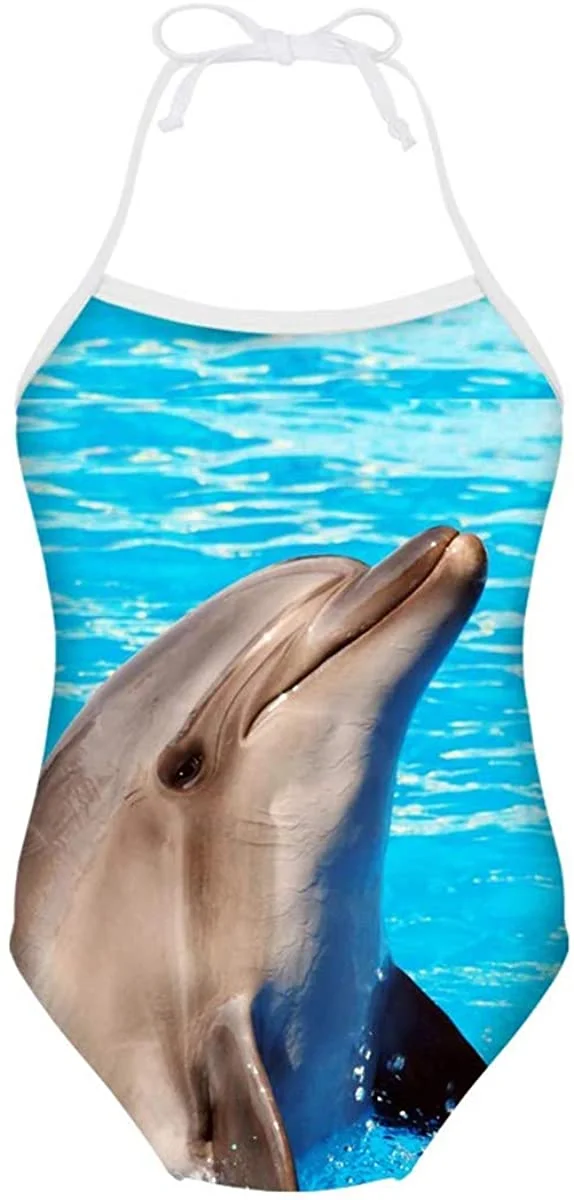 Swimsuit for 3Y-8Y Girls 3D Animal Print Swimwear