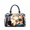 Luxury Fashion Genuine Leather Women's Handbags Large Capacity Portable Flower Tote Bag Single Shoulder Crossbody Boston Bags