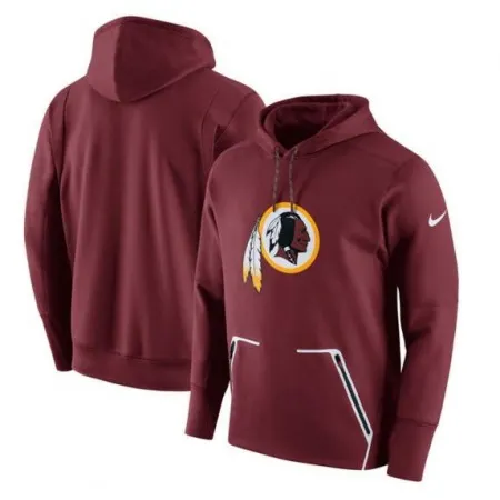 Men's  Washington Redskins Burgundy Champ Drive Vapor Speed Pullover Hoodie