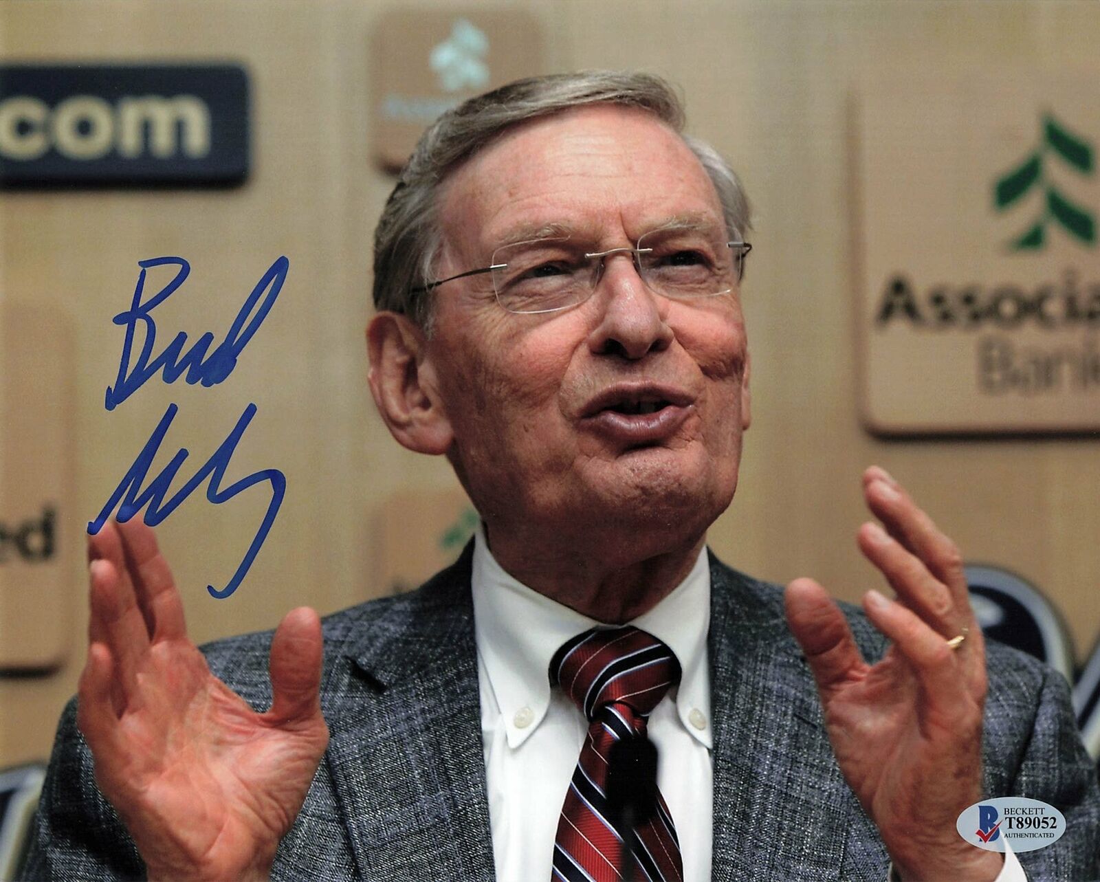 Allan Bud Selig signed 8x10 Photo Poster painting BAS Beckett Commissioner Autographed