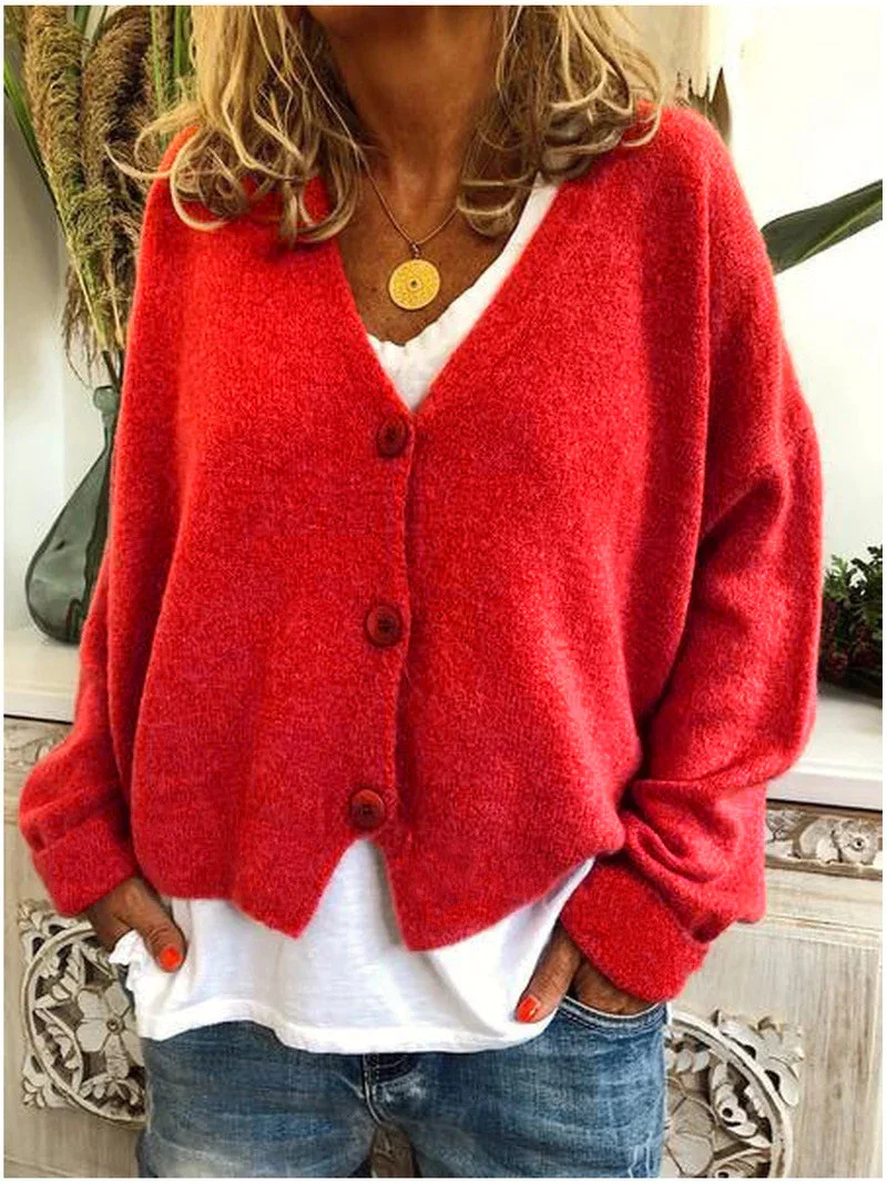 Women's Casual Cardigan Knitted Jacket