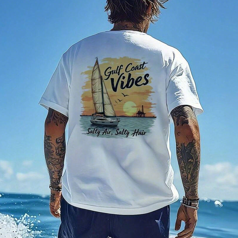 Men's Coastal Vibes Graphic Tee