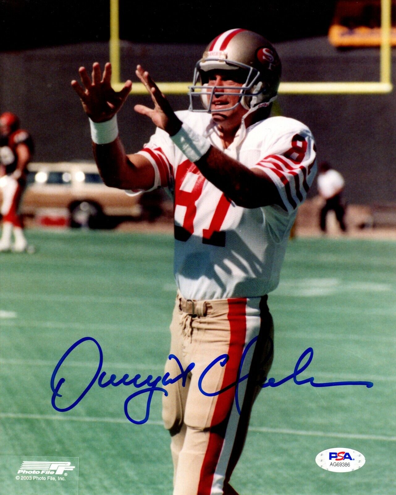 Dwight Clark autographed signed 8x10 Photo Poster painting NFL San Francisco 49ers PSA COA