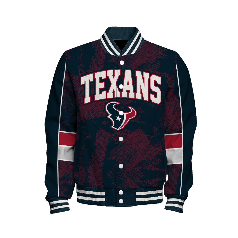 Houston Texans Football Team 2024 - 25 Cheering Symbols Unisex Varsity Jacket