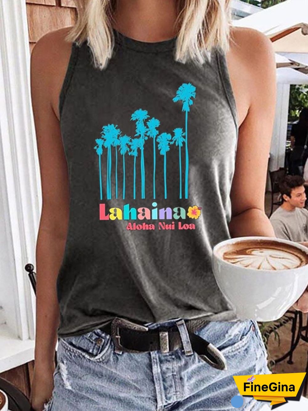 Women's Lahaina Hawaii Maui Support Tank Top
