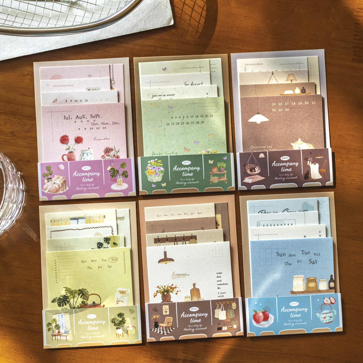 메모 패드 - 당신과 함께하는 시간 시리즈 빈티지 플랜트 라이프