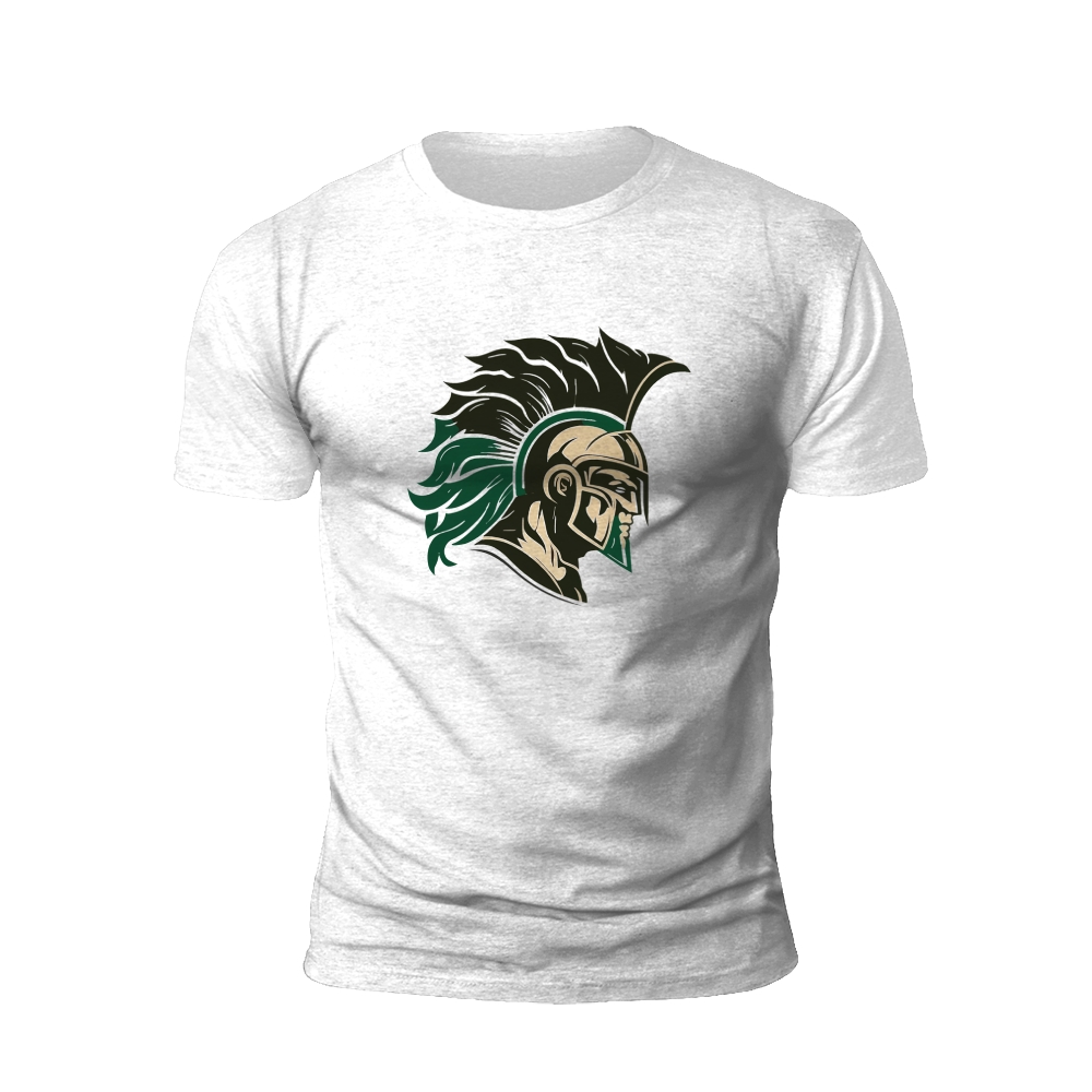 Spartan Warrior: Green and Fierce T-shirt