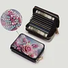 (US Local)Rose Wing 5D DIY Diamond Painting Wallet Diamond Painting Card Holder Coin Purse