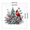 Christmas Tree Cardinal-11CT Stamped Cross Stitch 40*40cm/15.75*15.75in tapestrymarket