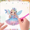 6Pcs Elf Mädchen - 5d DIY Handwerk Aufkleber Magnet