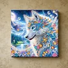 Framed Diamond Painting - Special Shaped - Wolf (25x25cm)