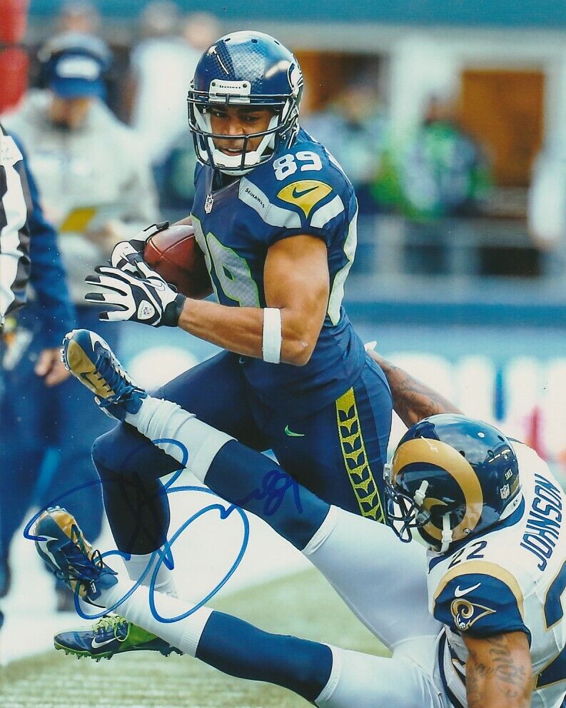 SEATTLE SEAHAWKS LEGEND DOUG BALDWIN SIGNED 8x10 Photo Poster painting #2 NFL PROOF