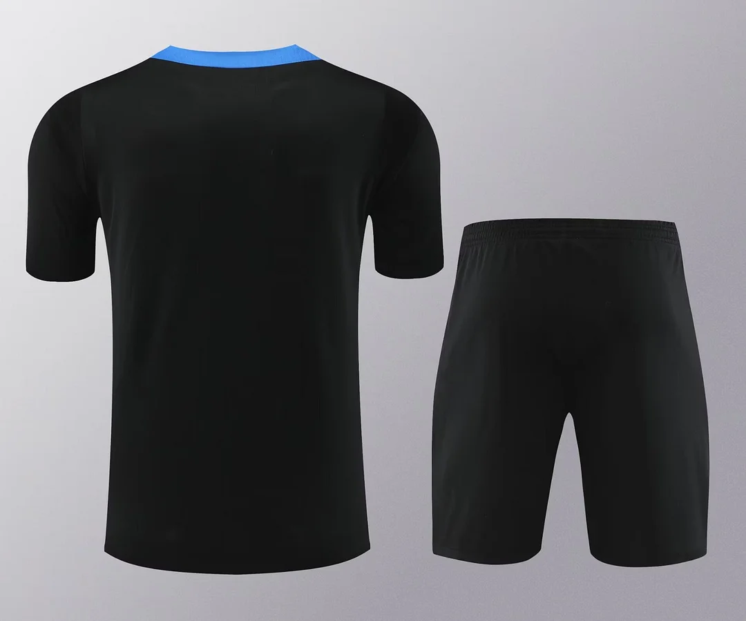 2024/2025 Inter Milan pre-match training Black Shirt+Shorts 1:1 Thai Quality