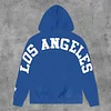 Los Angeles Print Long Sleeve Hoodies