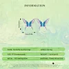 Rainbow Butterfly Enamel Stud Earrings 925 Sterling Silver
