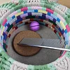 Boho DIY Suncatcher Macrame Kit Decorative Handmade Mandala Ring Thread Kit Party Supplies for Holiday Wall Art Crafts Decor