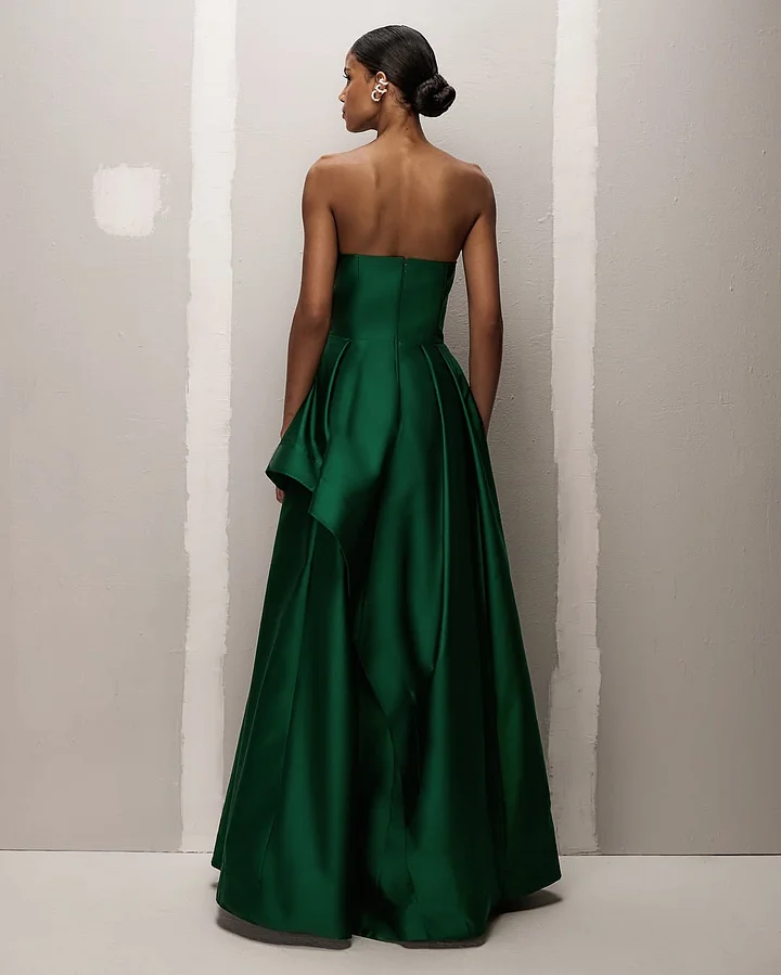 green emerald velvet dress Sweetheart Emerald Green Tulle A-line Midi Dress  Ohmollydress