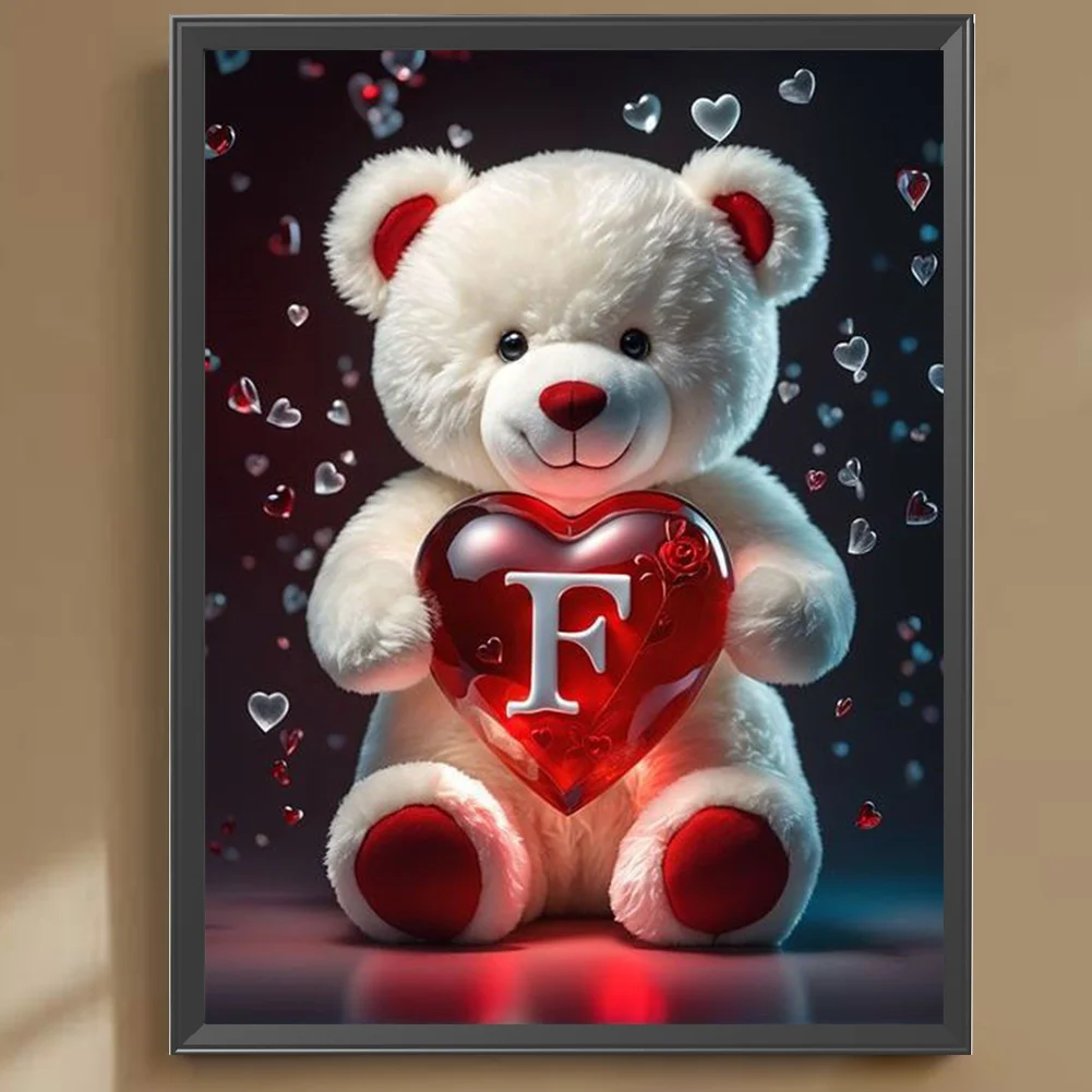 Diamond Painting - Full Square Drill - Bear Love F(Canvas|35*45cm)