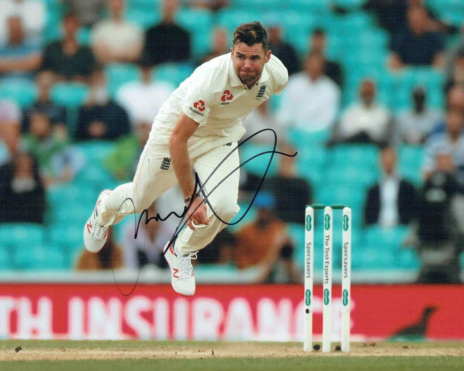 Jimmy ANDERSON 2019 Signed Autograph 10x8 Photo Poster painting 3 AFTAL COA England Cricket