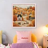 Autumn Town-14CT Counted Cross Stitch 40*40cm/15.75*15.75in