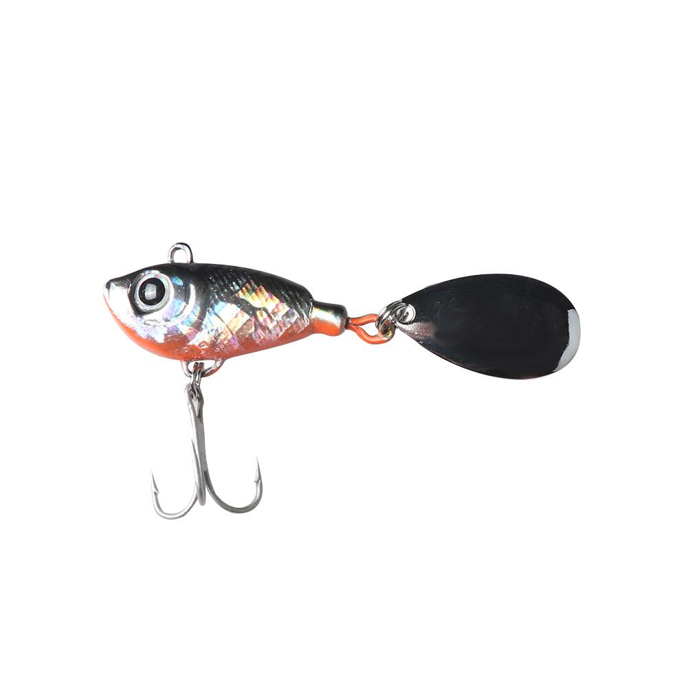 

22g Plastic Long-cast Iron Plate Hard Fishing Lures with Rotating Sequins, Green, 501 Original