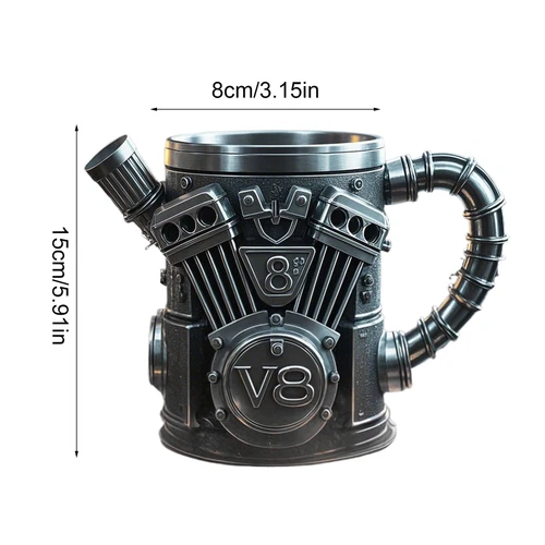 Engine style mug detail