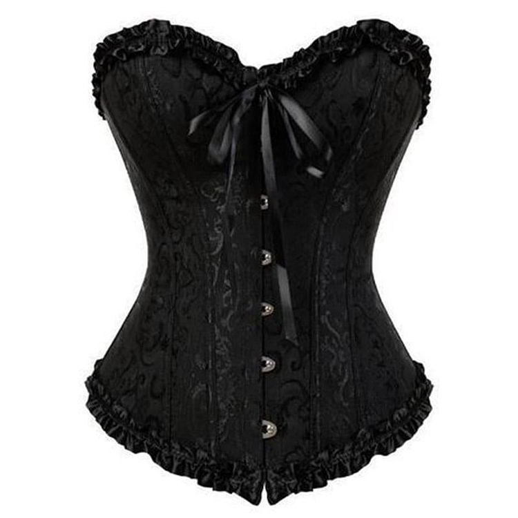 Floral Rim Bow Knot Corset