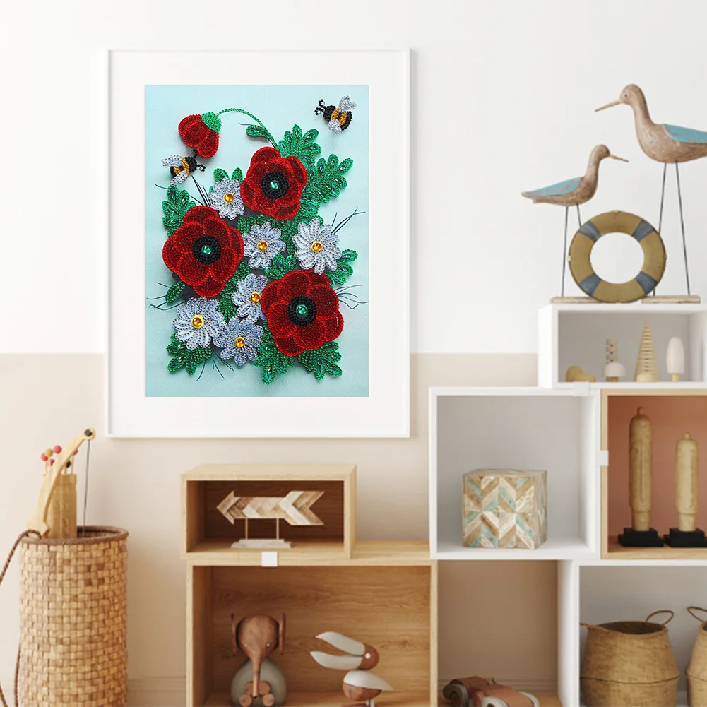 Diamond Painting - Special Shaped Drill - Flower(30*40cm)