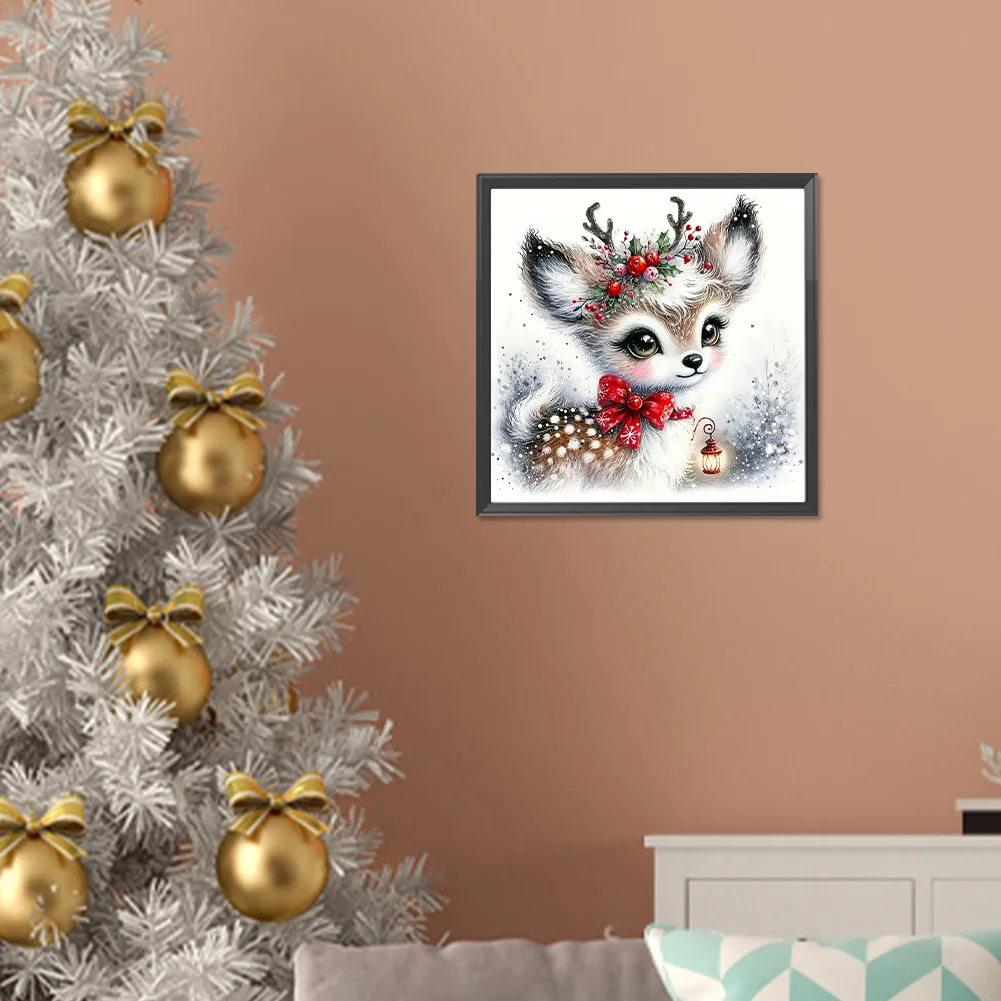 Diamond Painting - Full Round Drill - Deer(Canvas|30*30cm)