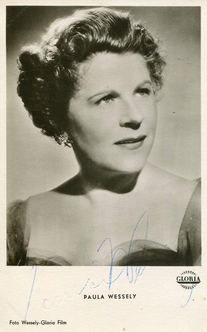 Paula Wessely autograph Austrian film ACTRESS, Photo Poster painting signed