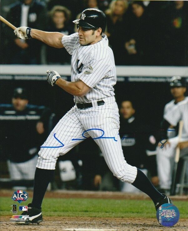 JOHNNY DAMON SIGNED NEW YORK NY YANKEES 8x10 Photo Poster painting! Autograph