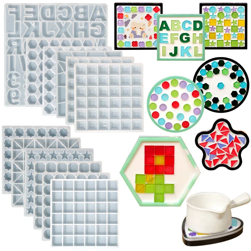 DIY Creative Puzzle Mosaic Coaster Mold