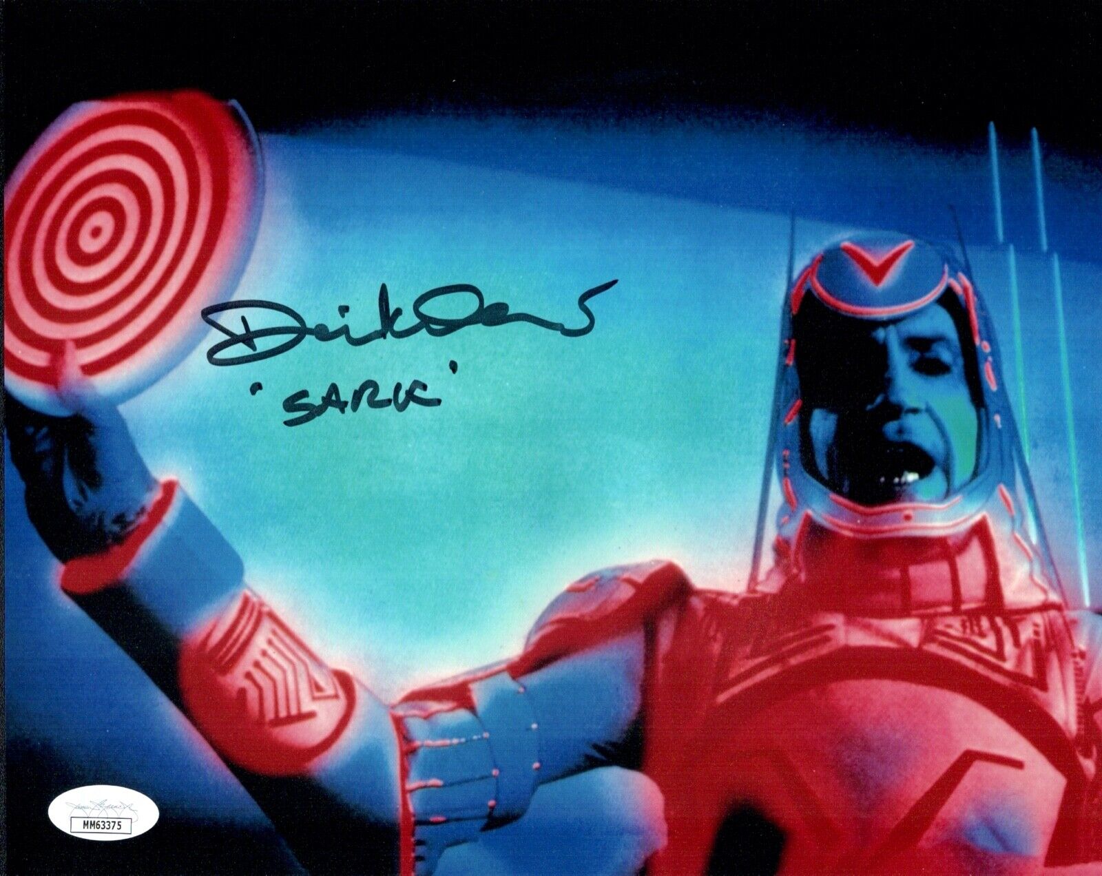 DAVID WARNER Signed Sark TRON 8x10 Photo Poster painting LEGEND Autograph JSA COA Cert