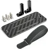 AMK Carbon Fiber Battery Tray ESC Receiver Mount for 1/10 SCX10 RC Crawler Cheater Rigs LCG Chassis Lower Center of Gravity Rails