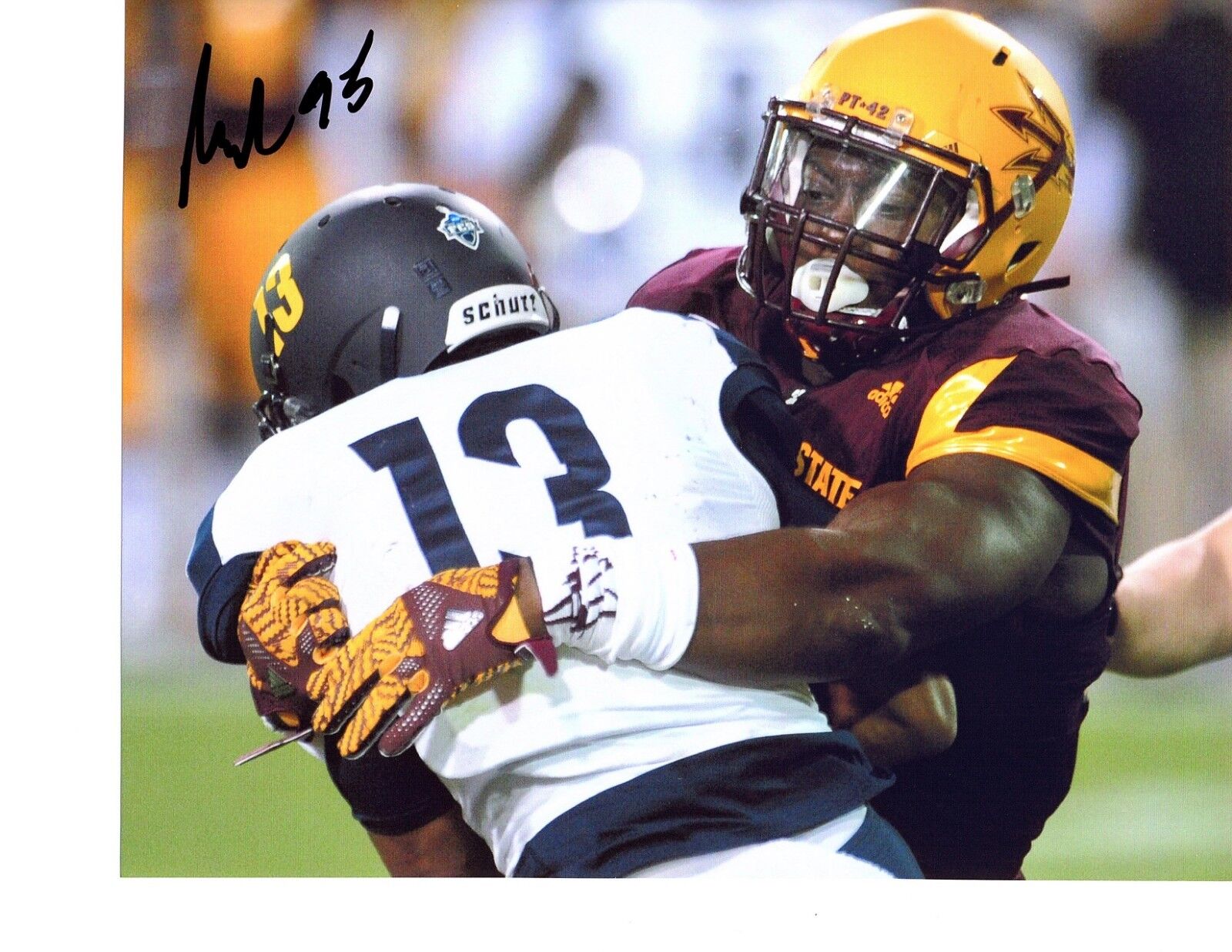 Renell Wren Arizona State signed autographed 8x10 football Photo Poster painting 2019 NFL f