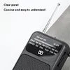 Portable Pocket AM FM Radio Battery Operated Pointer Radio Built-in Speaker