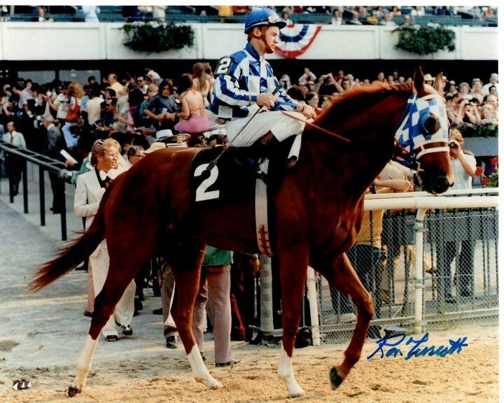 RON TURCOTTE signed autographed SECRETARIAT Photo Poster painting