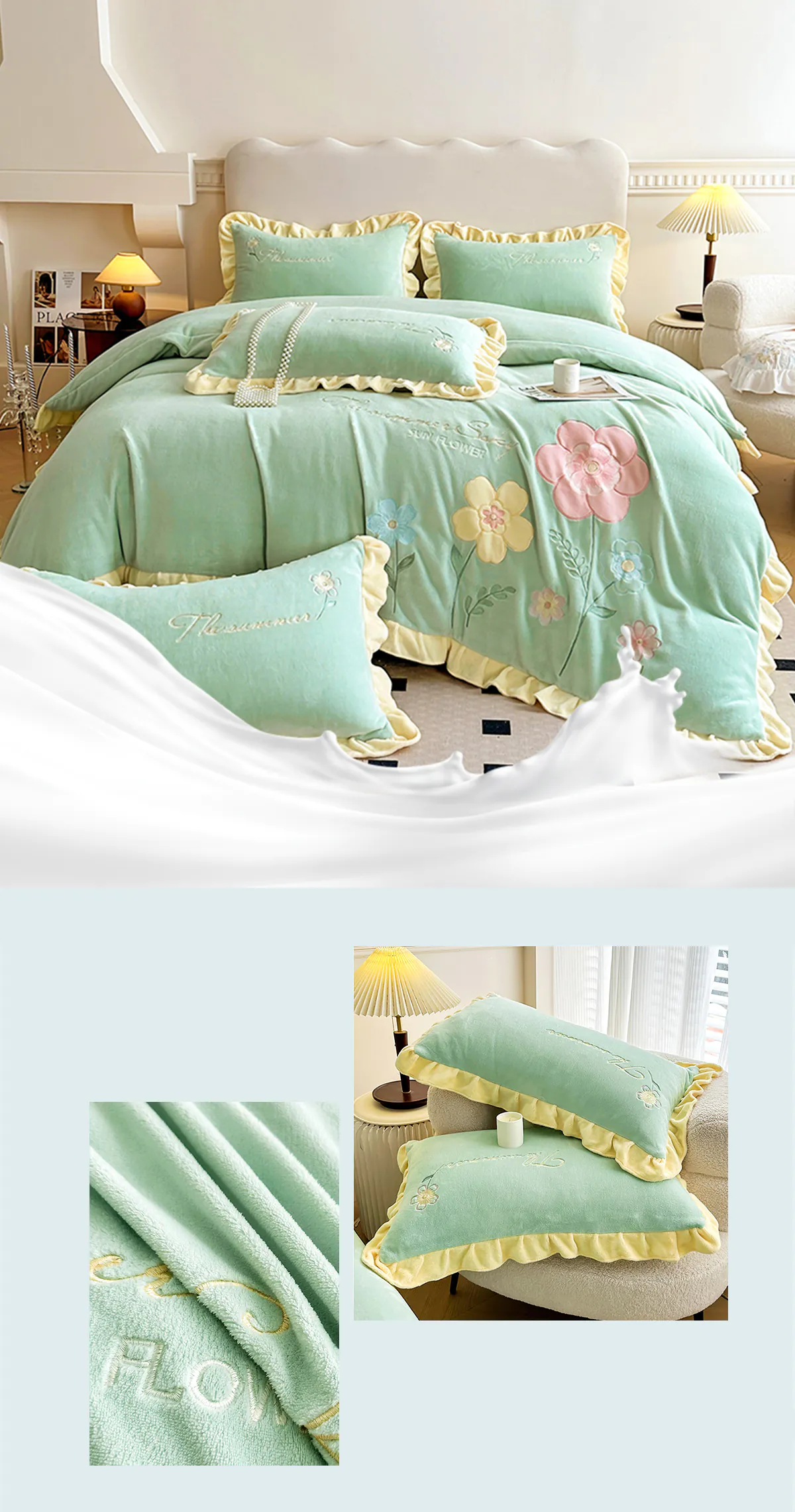 Floral-Embroidery-Matte-Milk-Velvet-Comforter-Cover-Bedding-Set18