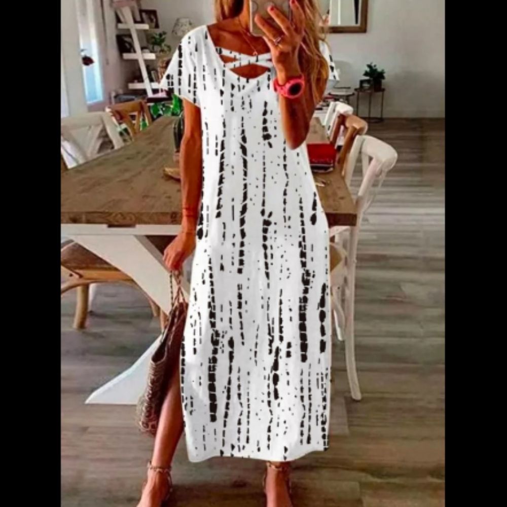 Women Summer Casual Bohemian Elegant A-Line Casual Dress