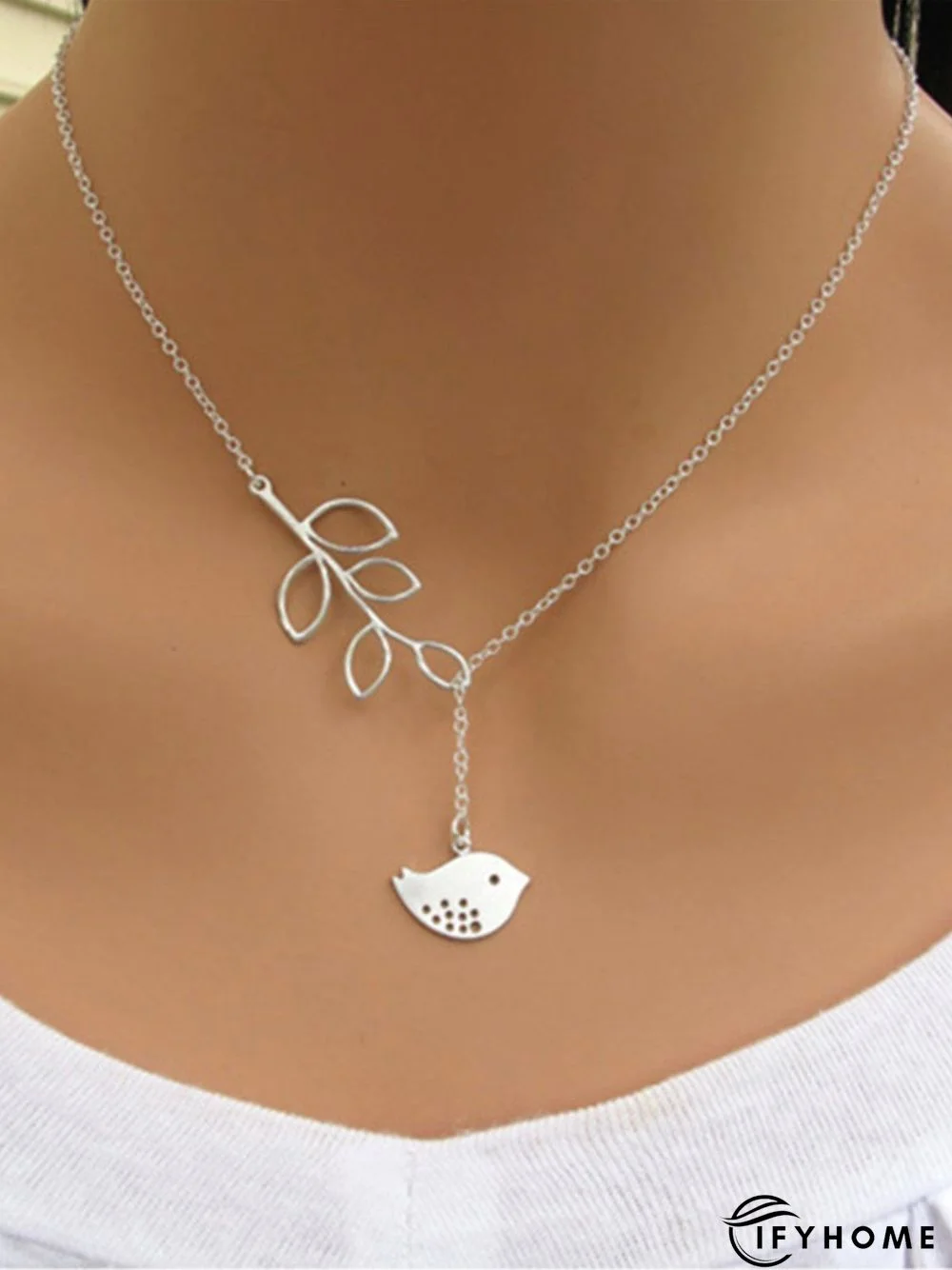 Fashion Bird Leaf Necklace | IFYHOME