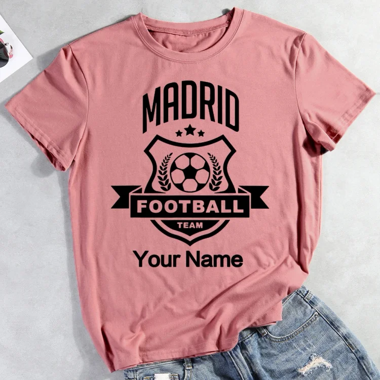 AL™ Custom Your Name Soccer Madrid T-shirt Tee-012807-Annaletters