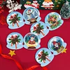(US Only)10PCS DIY Xmas Crystal Ball Diamond Painting Greeting Card Set for Festivals