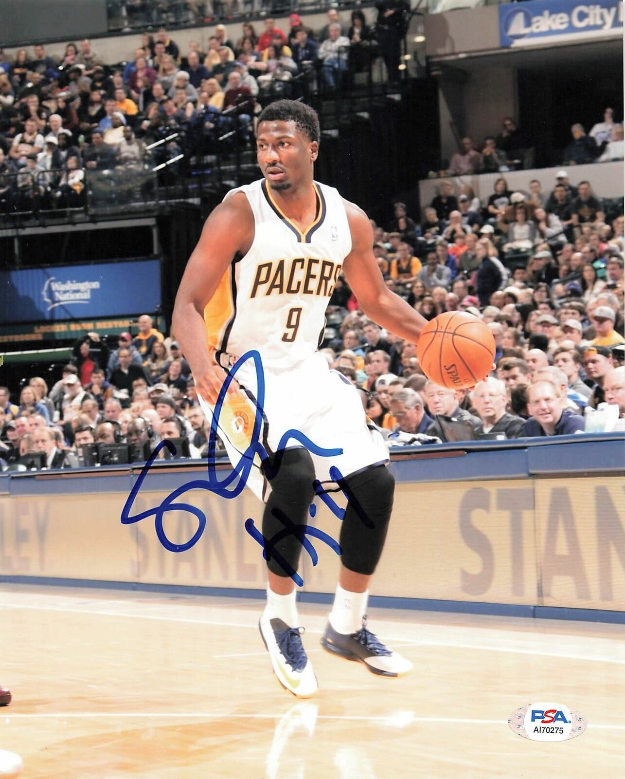 SOLOMON HILL signed 8x10 Photo Poster painting PSA/DNA Pacers Autographed