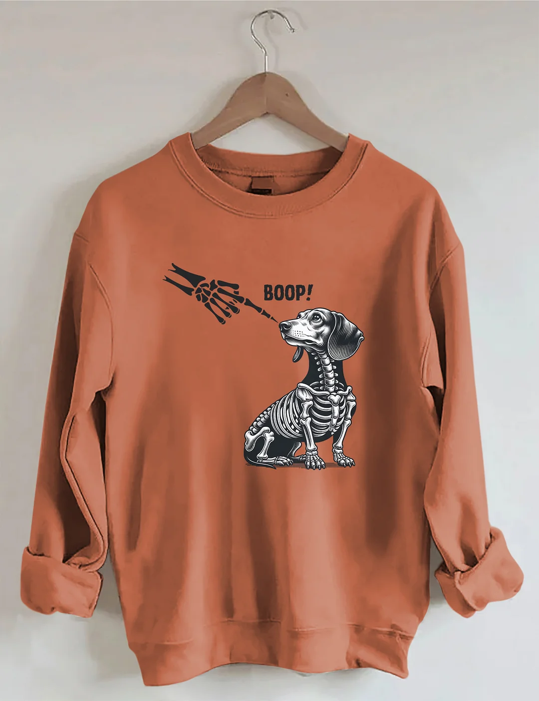 Dachshund Skeleton Halloween Sweatshirt