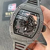 Richard Mille RM055 Grey Bubba Watson ATZ ceramic and Titanium with Grey Rubber Strap Super Clone