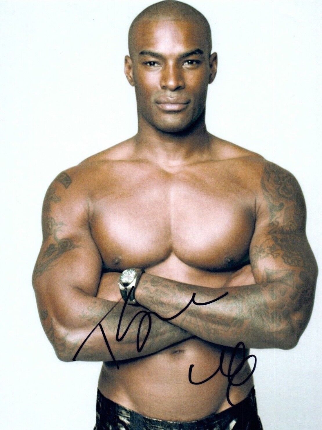 Tyson Beckford Signed Autographed 8x10 Photo Poster painting Sexy Shirtless Model COA VD