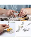 212pcs Watch Opener Repair Tool Kit Clock Knife Screwdriver Pin Hammer Set