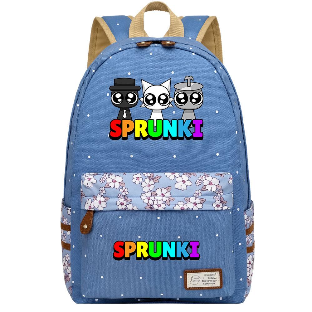 Mayoulove Sprunki Backpack Lightweight Design with Multiple Pockets for School Adventures-Mayoulove
