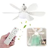 40w/200-2000lm Small Ceiling Fan with Lights with Remote Control Breeze Fan Light Three Color Temperature Options for Living Room Study & Household Use